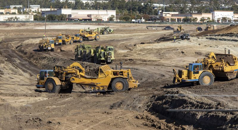 Yard grading equipment